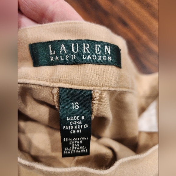 Lauren Ralph Lauren High Rise High Waisted Wide Leg Ankle Pants - Picture 7 of 12